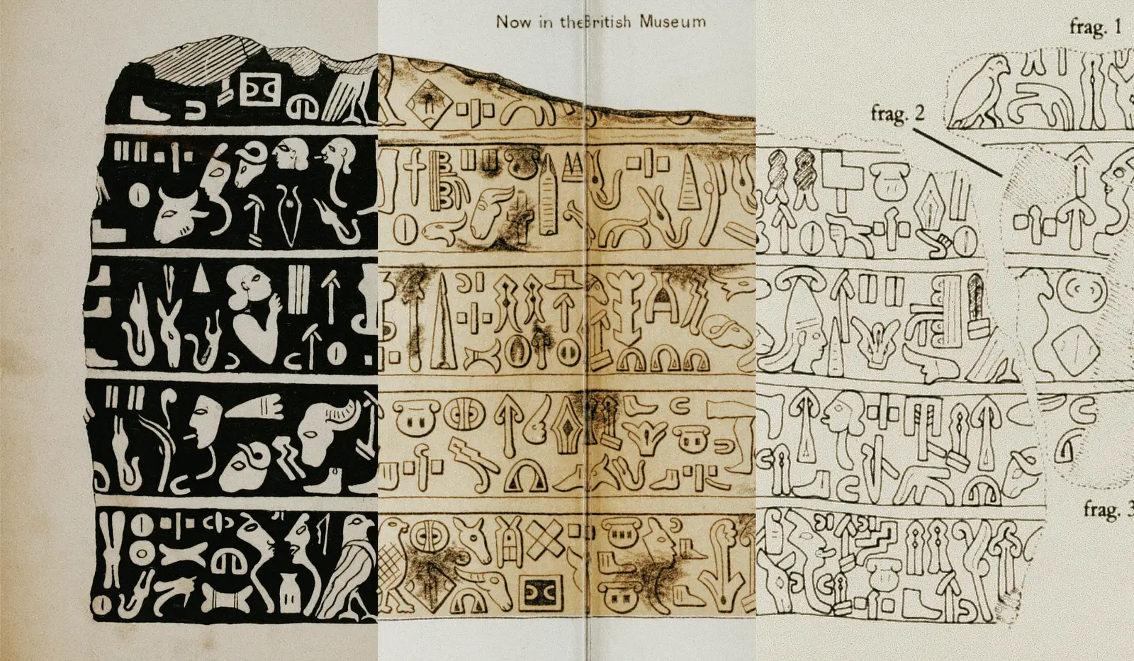 Three Era of the drawings to Karkamış A31 Inscription